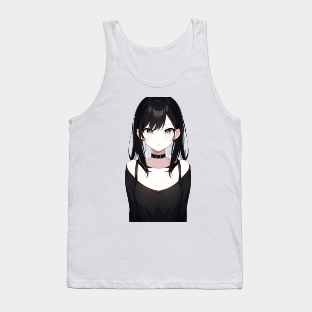 anime girl art Tank Top by DeathAnarchy